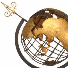 Italian Mid Century Iron Armillary - 4665179