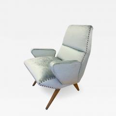 Italian Mid Century Lounge Chair with Studs - 3012263