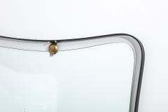 Italian Mid Century Mirror with Iron Frame and Brass Studs c 1960 - 2160829