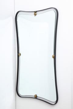 Italian Mid Century Mirror with Iron Frame and Brass Studs c 1960 - 2160830