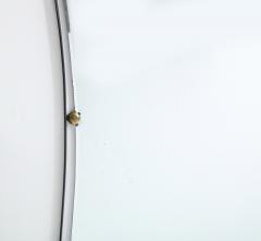 Italian Mid Century Mirror with Iron Frame and Brass Studs c 1960 - 2160846