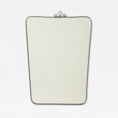Italian Mid Century Mirror with Scroll Crest circa 1950 - 4791826