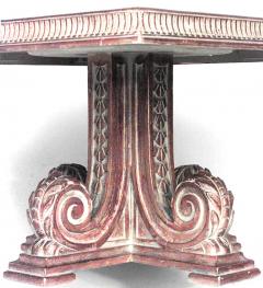 Italian Mid Century Mirrored Chinoiserie and Carved Wood Coffee Table - 1379235