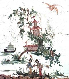 Italian Mid Century Mirrored Chinoiserie and Carved Wood Coffee Table - 4634492