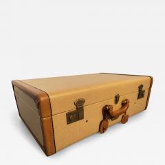 Italian Mid Century Moder Cream Color Luggage or Suitcase 1960 - 2859045