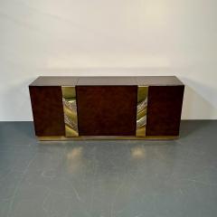 Italian Mid Century Modern Bar Entertainment Cabinet Aldo Tura Style Lacquer - 3041502