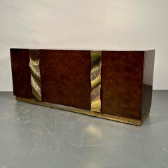 Italian Mid Century Modern Bar Entertainment Cabinet Aldo Tura Style Lacquer - 3041505