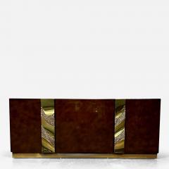 Italian Mid Century Modern Bar Entertainment Cabinet Aldo Tura Style Lacquer - 3279993