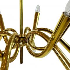 Italian Mid Century Modern Brass Chandelier - 4348002
