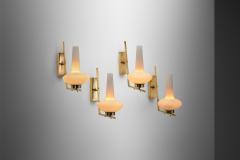 Italian Mid Century Modern Brass Wall Lamps Italy 1950s - 3141294