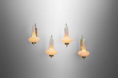 Italian Mid Century Modern Brass Wall Lamps Italy 1950s - 3141297
