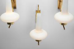 Italian Mid Century Modern Brass Wall Lamps Italy 1950s - 3141299