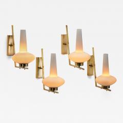 Italian Mid Century Modern Brass Wall Lamps Italy 1950s - 3143772