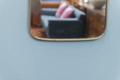 Italian Mid Century Modern Brass Wall Mirror - 3884446