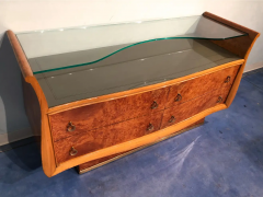 Italian Mid Century Modern Chest of Drawers in Birch Briar Root 1950s - 2601055