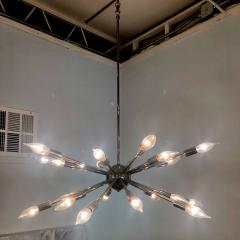 Italian Mid Century Modern Chrome Sputnik Chandelier - 4162393