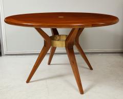Italian Mid Century Modern Circular Dining Table Center Table - 1847945