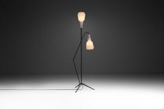 Italian Mid Century Modern Floor Lamp in the Style of Stilnovo Italy 1950s - 2805055