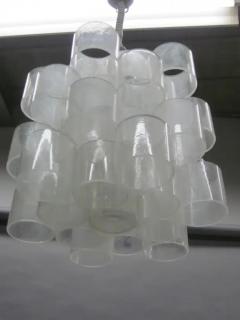 Italian Mid Century Modern Lucite Pendant Suspension Fixture - 4096675