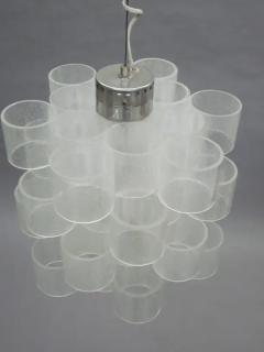 Italian Mid Century Modern Lucite Pendant Suspension Fixture - 4096676