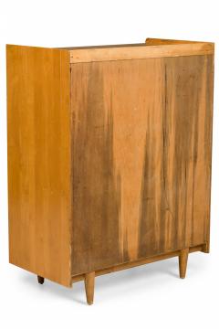 Italian Mid Century Modern Maple 6 Drawer Highboy Chest - 4161643