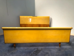 Italian Mid Century Modern Parchment Bed Frame 1950s - 2603210