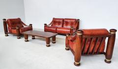 Italian Mid Century Modern Seating Set in Cognac Leather - 3134610