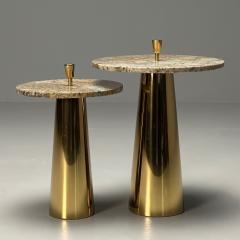 Italian Mid Century Modern Style Contemporary Nesting Side Tables Brass - 3704273