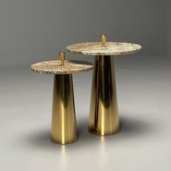 Italian Mid Century Modern Style Contemporary Nesting Side Tables Brass - 3704274