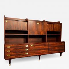 Italian Mid Century Modern Teak Tall Sideboard 1950 - 2603117