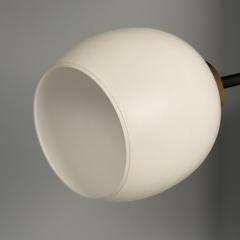 Italian Mid Century Modern Three Light Wall Sconce Painted Metal Glass 1950s - 3855351