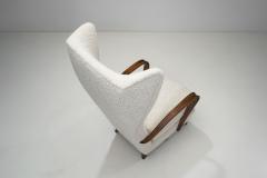 Italian Mid Century Modern Wingback Chairs in Boucl Italy 1950s - 3309037