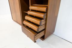 Italian Mid Century Modular Wooden Wall Unit Shelf - 3020033