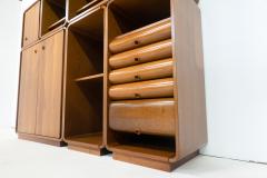 Italian Mid Century Modular Wooden Wall Unit Shelf - 3020035