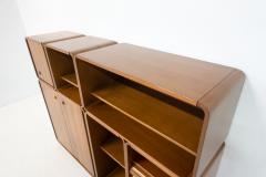 Italian Mid Century Modular Wooden Wall Unit Shelf - 3020036