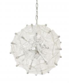 Italian Mid Century Murano Glass Disk Chandelier - 917883