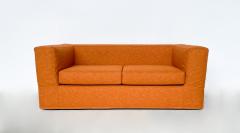 Italian Mid Century Orange Three Piece Sofa Set - 3144295