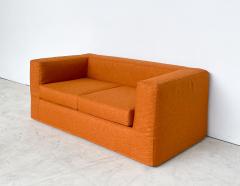 Italian Mid Century Orange Three Piece Sofa Set - 3144297