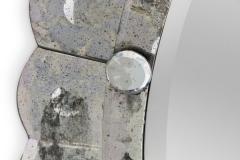 Italian Mid Century Oval Form Murano Wall Mirror - 4172086