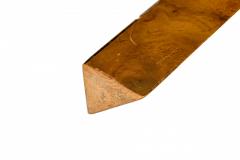 Italian Mid Century Oyster Burl Veneer Square End Side Table - 3170043