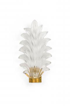 Italian Mid Century Palm Frond Wall Sconces - 4660649