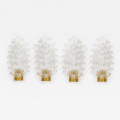 Italian Mid Century Palm Frond Wall Sconces - 4717972