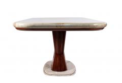 Italian Mid Century Parchment and Rosewood Dining Table - 1224211