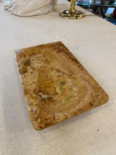 Italian Mid Century Polished Marble Tray 1970s - 4518826