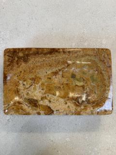 Italian Mid Century Polished Marble Tray 1970s - 4518828