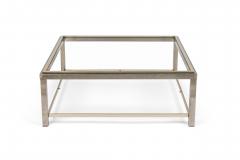 Italian Mid Century Romeo Rega Brass and Steel Low Table Base - 4172092