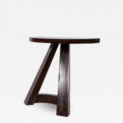 Italian Mid Century Rosewood Demilune Console Table - 1383976