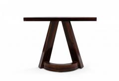 Italian Mid Century Rosewood Demilune Console Table - 4652665