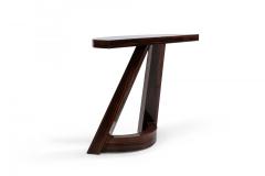 Italian Mid Century Rosewood Demilune Console Table - 4652666