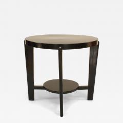 Italian Mid Century Round Ebonized Coffee Table - 4708722